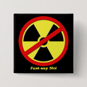 Bóton Quadrado 5.08cm Anti armas nucleares - Japão diz não!