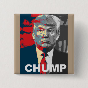 Bóton Quadrado 5.08cm Anti botão do Chump 2016 da campanha   de Donald