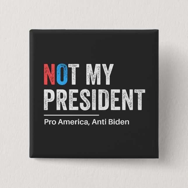 Bóton Quadrado 5.08cm Anti Joe Biden (Frente)