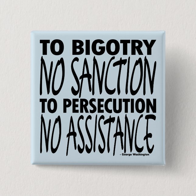 Bóton Quadrado 5.08cm Ao dogmatismo nenhuma sanção (Frente)