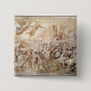 Bóton Quadrado 5.08cm Aparição de St Peter e de St Paul