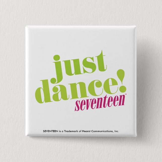 Bóton Quadrado 5.08cm Apenas dança - verde (Frente)