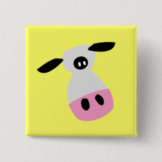 Bóton Quadrado 5.08cm Apenas uma vaca