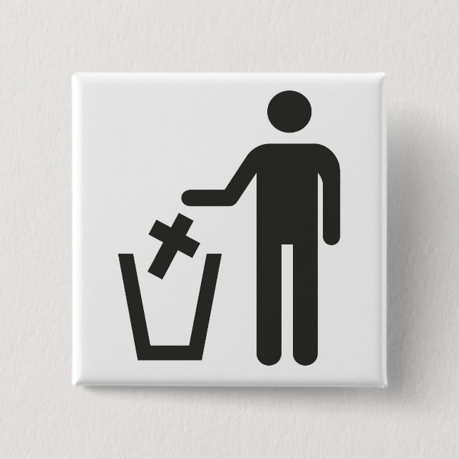 Bóton Quadrado 5.08cm Apostasy (Frente)