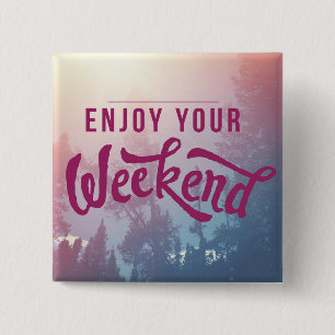 Bóton Quadrado 5.08cm Apronte para o fim de semana