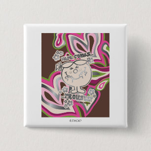 Bóton Quadrado 5.08cm Aqui Vem Problema Neon Background