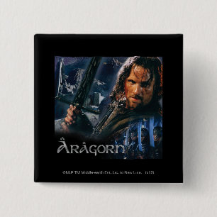 Bóton Quadrado 5.08cm Aragorn com Exército