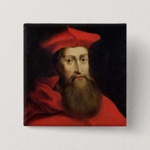 Bóton Quadrado 5.08cm Arcebispo cardinal de Reginald Pólo de Canterbury