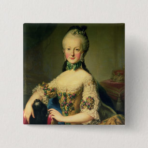 Bóton Quadrado 5.08cm Archduchess Maria Elisabeth