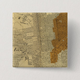 Bóton Quadrado 5.08cm Área queimada em São Francisco, 1906