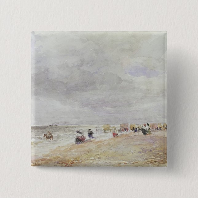 Bóton Quadrado 5.08cm Areias de Rhyl (Frente)