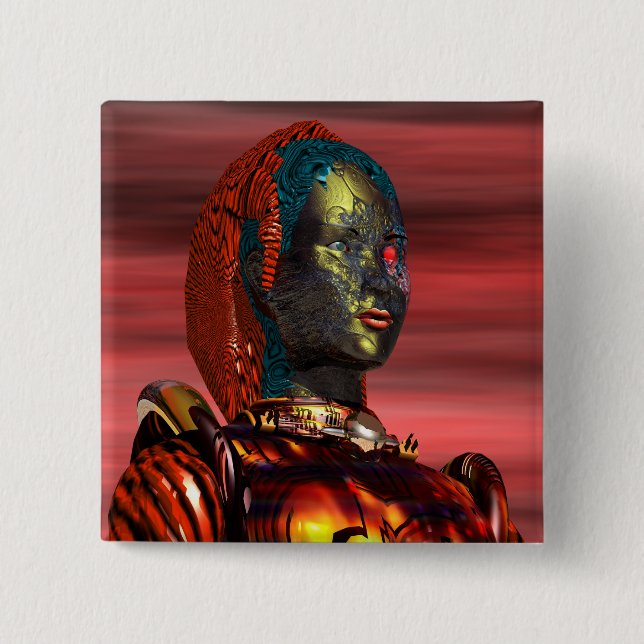 BÓTON QUADRADO 5.08CM ARES - CYBORG (Frente)