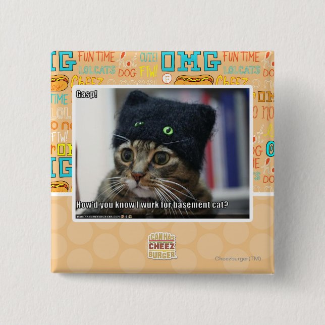 Bóton Quadrado 5.08cm Arfada! (Frente)