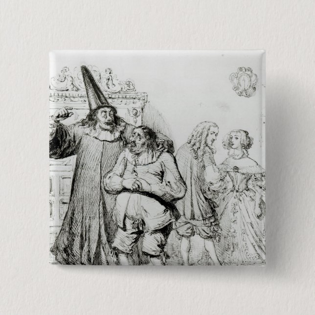 Bóton Quadrado 5.08cm Argão e Monsieur Purgon (Frente)