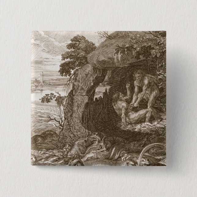 Bóton Quadrado 5.08cm Aristeus obriga o Proteus para revelar seus (Frente)