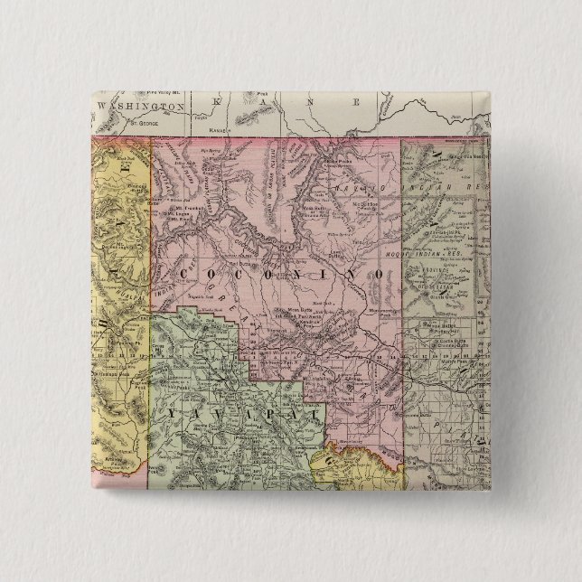 Bóton Quadrado 5.08cm Arizona 4 (Frente)