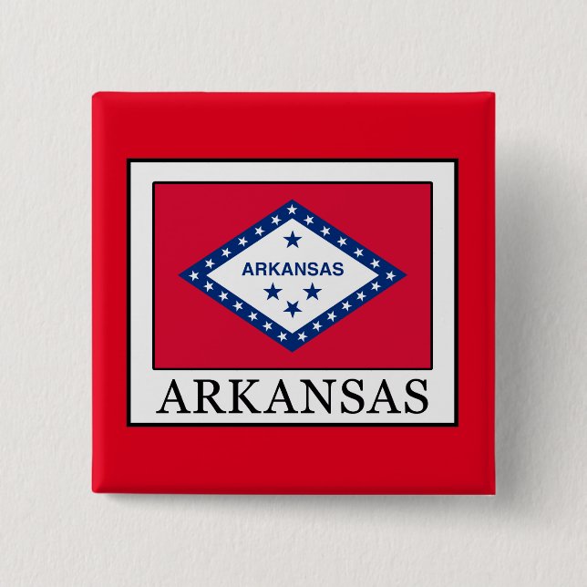 Bóton Quadrado 5.08cm Arkansas (Frente)