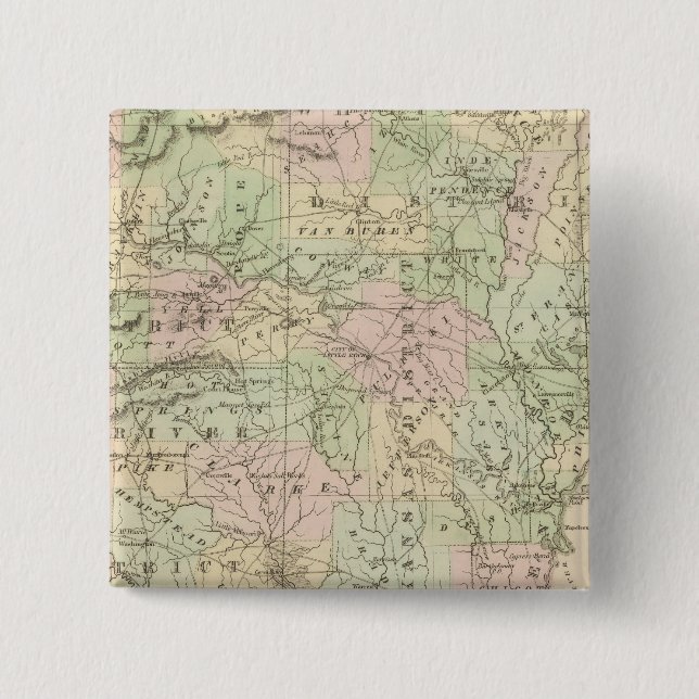 Bóton Quadrado 5.08cm Arkansas 2 (Frente)