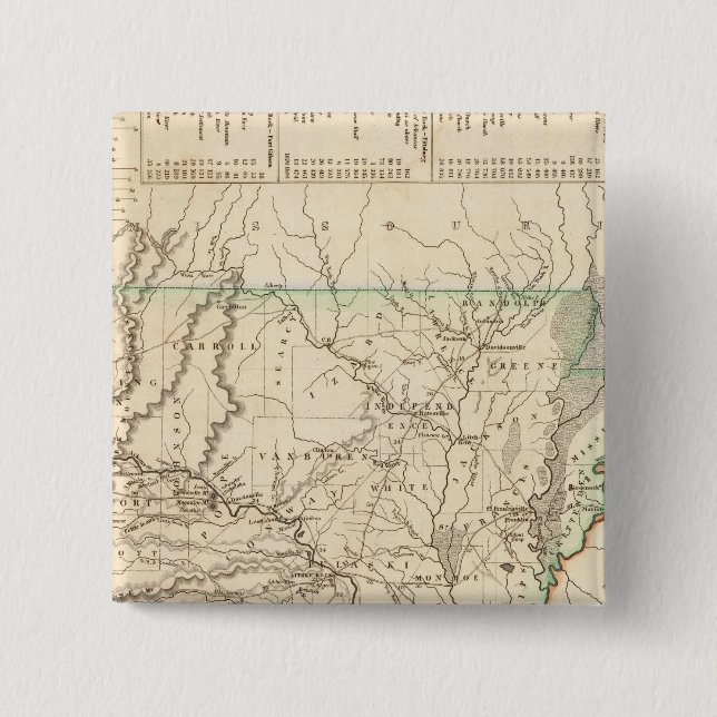 Bóton Quadrado 5.08cm Arkansas 8 (Frente)