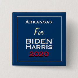 Bóton Quadrado 5.08cm Arkansas para BIDEN HARRIS 2020 Square