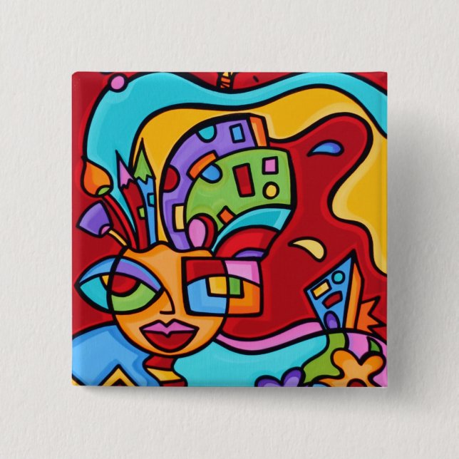 Bóton Quadrado 5.08cm art_lastofredhot_brainpick1 (Frente)