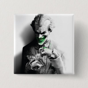 Bóton Quadrado 5.08cm Arte de Chave de Joker
