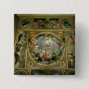 Bóton Quadrado 5.08cm Artes e ciências, 1636
