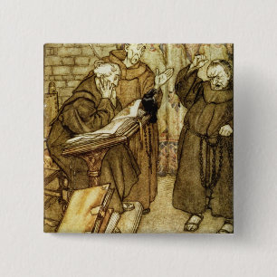 Bóton Quadrado 5.08cm Arthur Rackham Illustration 'do Jackdaw do Rh