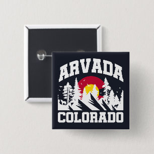 Bóton Quadrado 5.08cm Arvada,Colorado