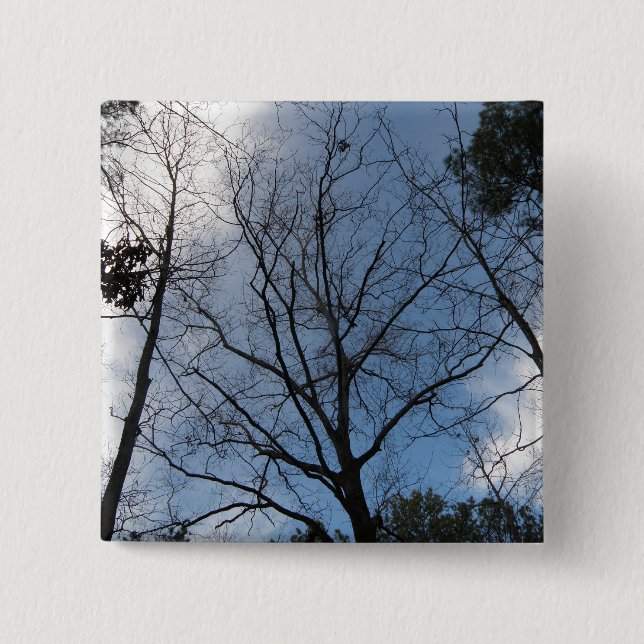 Bóton Quadrado 5.08cm Árvore (Frente)