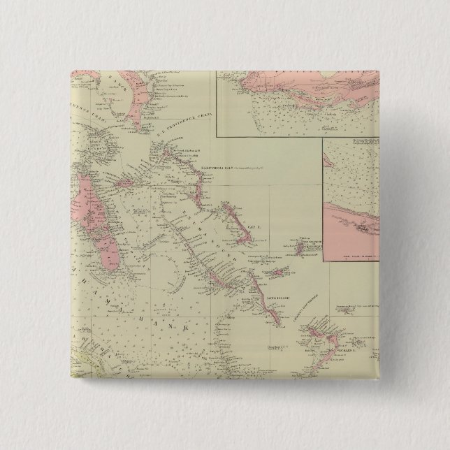 Bóton Quadrado 5.08cm As Bahamas (Frente)