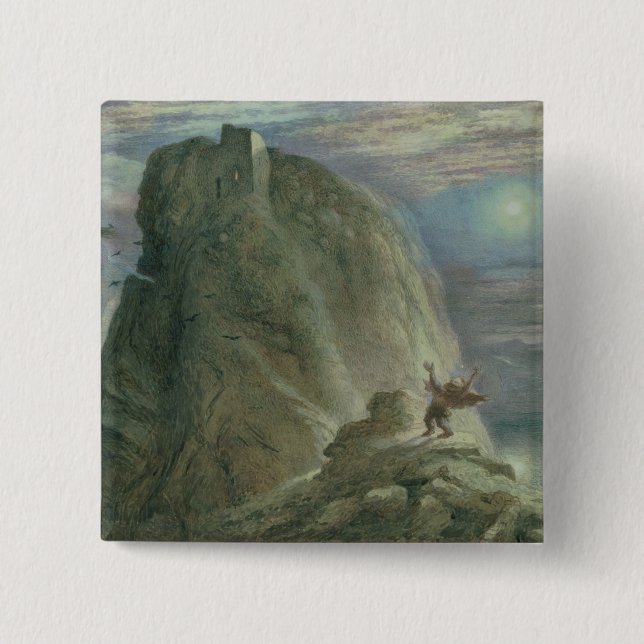 Bóton Quadrado 5.08cm As bruxas dirigem No.2 (Frente)