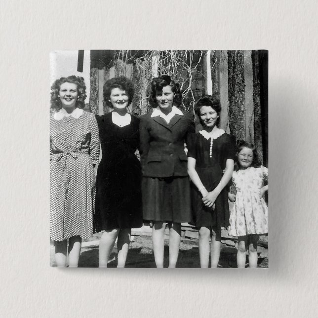 Bóton Quadrado 5.08cm As irmãs (Frente)