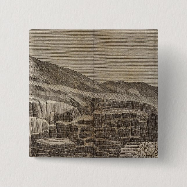 Bóton Quadrado 5.08cm Ashna Crogs, Mull (Frente)