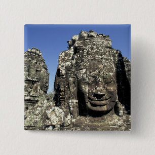 Bóton Quadrado 5.08cm Ásia, Camboja, Siem Reap, Angkor Thom (século XII)