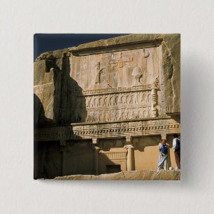 Bóton Quadrado 5.08cm Ásia, Irã, Persepolis.Tumba de Dario, o Grande.