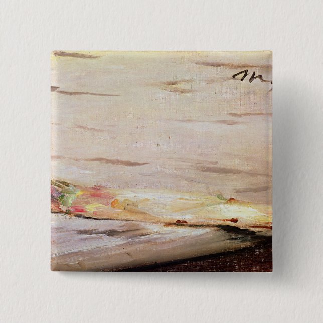 Bóton Quadrado 5.08cm Aspargo de Manet |, 1880 (Frente)