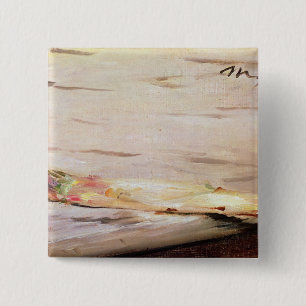 Bóton Quadrado 5.08cm Aspargo de Manet  , 1880