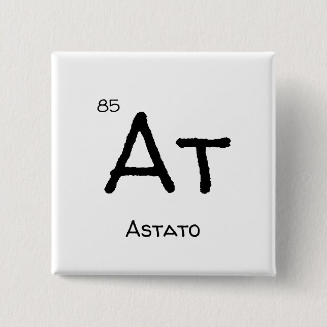 Bóton Quadrado 5.08cm astato 85 (Frente)
