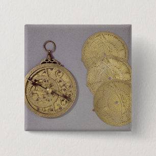 Bóton Quadrado 5.08cm Astrolabe, 1216
