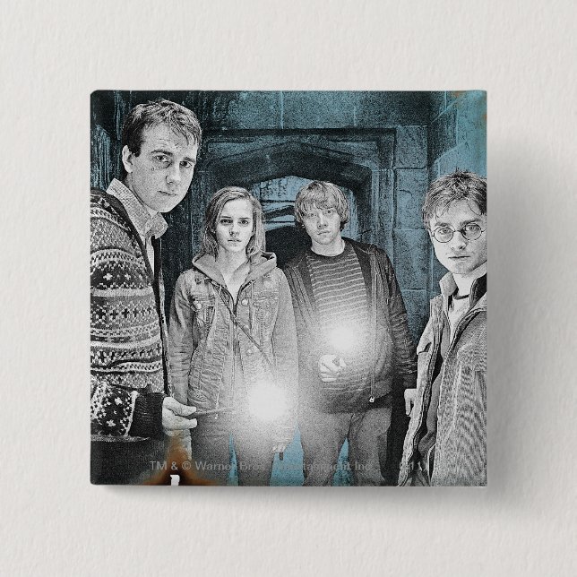 Bóton Quadrado 5.08cm Atirada de Grupo 1 (Frente)