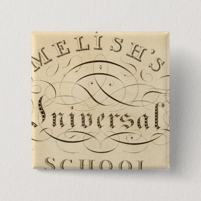 Bóton Quadrado 5.08cm atlas da escola universal (Frente)