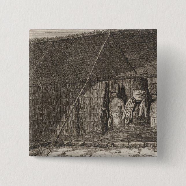 Bóton Quadrado 5.08cm Atooi Morai, Havaí (Frente)