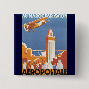 Bóton Quadrado 5.08cm Au Maroc Par Avion