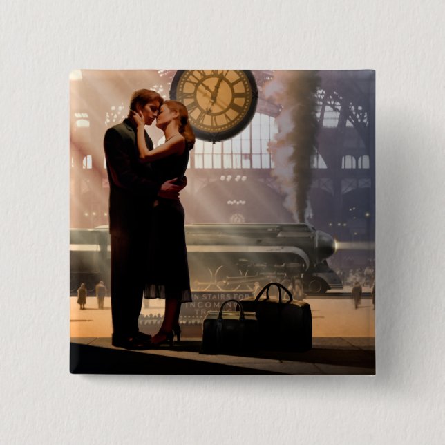 Bóton Quadrado 5.08cm Au Revoir 2 (Frente)