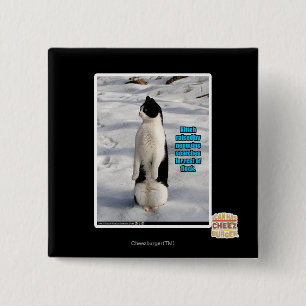 Bóton Quadrado 5.08cm Aumentado por pinguins