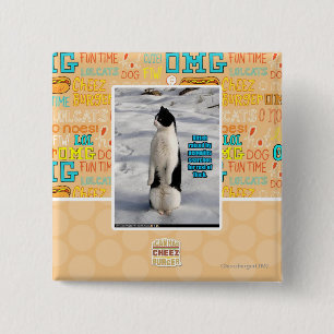Bóton Quadrado 5.08cm Aumentado por pinguins