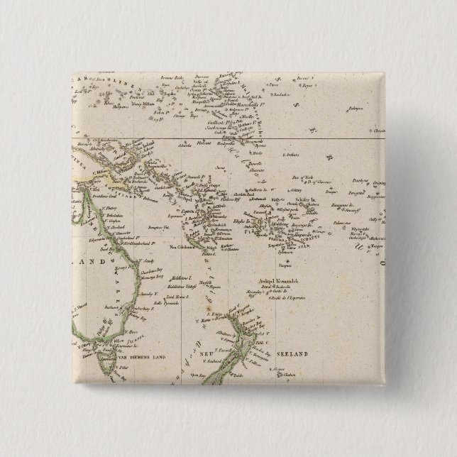 Bóton Quadrado 5.08cm Austrália 10 (Frente)