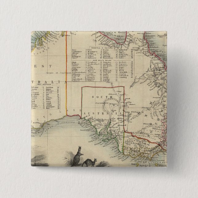 Bóton Quadrado 5.08cm Austrália 5 (Frente)