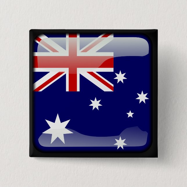 Bóton Quadrado 5.08cm Australiano lustrado (Frente)